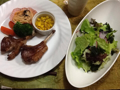 30.　ラムステーキ